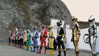 Shinkenger Vs Goonger Henshin amp Roll Call [upl. by Shane]