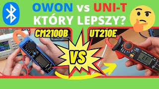 Multimetr cęgowy BT OWON CM2100B vs UNIT UT210E  który lepszy Sprawdzam FNIRSI SG003A vs SG004A [upl. by Kelwin907]