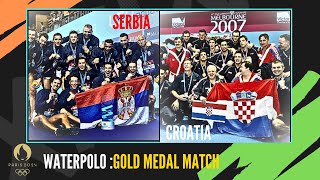 SERBIA🇷🇸 VS CROATIA🇭🇷 LIVE GOLD MEDAL GAME🥇  WATER POLO  PARIS OLYMPICS 2024 LIVE [upl. by Evannia686]