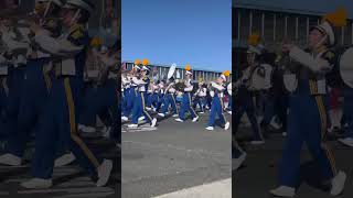 Will C Wood High School marching band and color guard at the 35th Delta Band Review [upl. by Eugenides392]