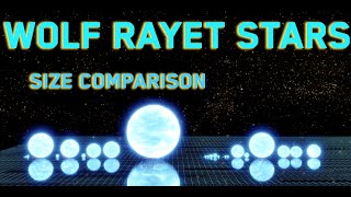 Wolf Rayet Stars Types And Size Comparison [upl. by Noiramed920]