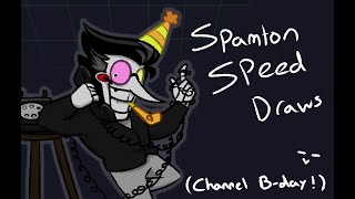 Channel Bday Spamton Speed Draw [upl. by Raynell]