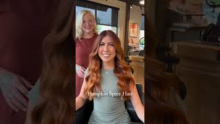 Pumpkin Spice Fall Hair Color Trend  Aveda [upl. by Acinor]