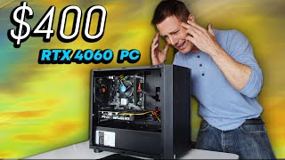 Building a quotNO FRILLSquot RTX 4060 Gaming PC for 400 [upl. by Nnyliram]