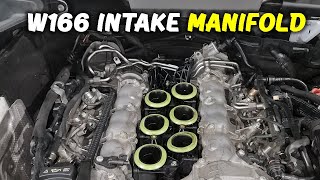 How to remove Intake Manifold for Mercedes ML350GLE350 W166 for 20122019 intakemanifold w166 [upl. by Birdella]