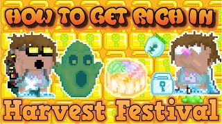 Growtopia  How to Get Rich in Harvest Festival Part 2 [upl. by Rasec]