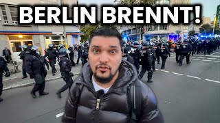 Randale in Berlin Neukölln 😱🔥 Demo am Hermannplatz ￼ [upl. by Ayhtin]