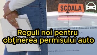 Se schimbă regulile pentru cei care vor să obţină permisul de conducere Legi noi promulgate [upl. by Kamaria]