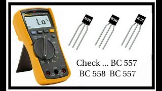 How to check BC557  BC547  BC548 Transistor  Check BC557 BC547 BC548 Transistor [upl. by Noseyt]