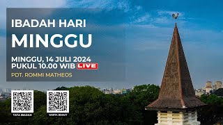 LIVE IBADAH HARI MINGGU  14 JULI 2024 PUKUL 1000 WIB SAKRAMEN PERJAMUAN [upl. by Warga]