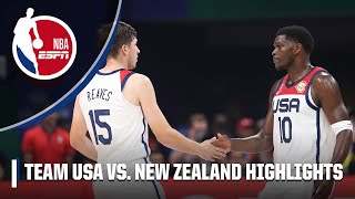 Team USA DOMINATES New Zealand in FIBA World Cup opener  2023 FIBA World Cup Highlights [upl. by Kimitri352]