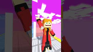 Love Run Alex and Noob Girl  Imagine Dragons minecraft shorts fyp [upl. by Sabas]