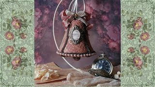 Victorian Christmas bell  Christmas vintage decor idea  DIY [upl. by Sofko]