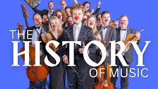 🤣 Orchestra plays THE HISTORY OF MUSIC  cavemen to Barbie [upl. by Dibbrun]