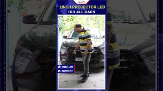 1Inch Projector Led lights for all cars  Car Tracks Hyderabad [upl. by Gery]