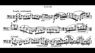 Eugène Ysaÿe  Op28 Solo Cello Sonata C min 1923 Score Analysis [upl. by Pinkerton]