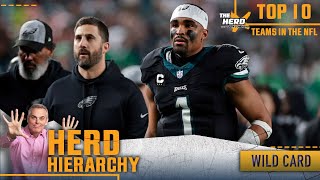 Herd Hierarchy Packers boot out Eagles Chiefs drop down on Colins Top 10 of Wild Card  THE HERD [upl. by Iramo]