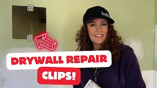 How to use Drywall Repair Clips to patch drywall [upl. by Alejandra]