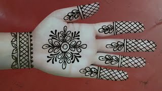 Most attractive Arabic mehndi design for front handeasy mehndi design 2024mehndi Fouzias world [upl. by Trevah677]