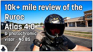 Ruroc Atlas 4 10k Mile No BS Helmet amp Photochromic Visor Review  An actual experiencebased review [upl. by Lexine681]