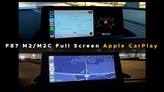 Full Screen Apple CarPlay on F87 M2 Competition feat Bimmer Remote Coding [upl. by Chipman]