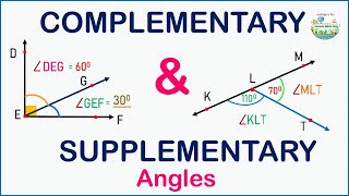 How to find Complementary and Supplementary angles [upl. by Lorac]