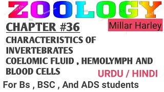 Characteristics of invertebrates Coelomic FluidHemolymphBlood cells  Chapter 36 Millar Harley [upl. by Irehc779]