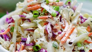 Making Coleslaw at home [upl. by Risa]