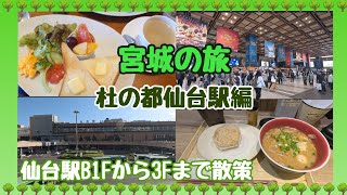 【宮城の旅】前編 杜の都仙台駅を散策🐾今年の春にできた「tekute Dining」にも行ってきたよ！ [upl. by Thaine631]