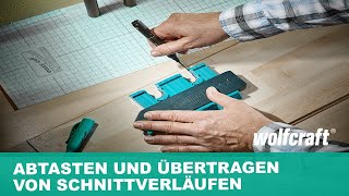 Konturenlehre Zum Abtasten und Übertragen von Schnittverläufen  wolfcraft [upl. by Manley]