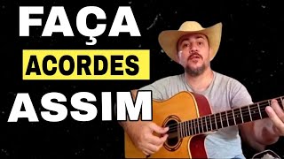 O SEGREDO PARA FAZER ACORDES REDUZIDOS no violão e na guitarra [upl. by Sicard565]