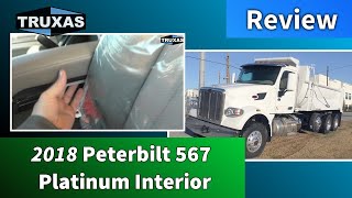 2018 Peterbilt 567 Platinum Interior  Review [upl. by Enyluqcaj]