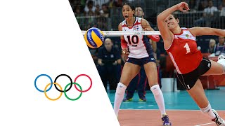 Volleyball Womens Preliminary Pool A  Dominican Rep v Algeria Highlights  London 2012 Olympics [upl. by Airdnax]