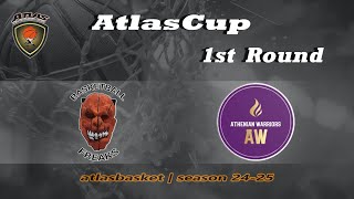 AtlasbasketAtlasbasketCup  1st Round  BASKETBALL FREAKS VS ATHENIAN WARRIORS [upl. by Caassi371]