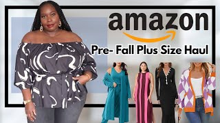 Amazon Plus Size PreFallEnd Of Summer Clothing Haul [upl. by Mell]