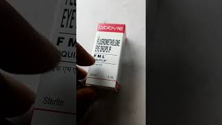 FML eye drops Fluorometholone Eye drop IP [upl. by Tillio838]