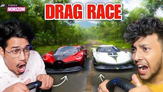 SUPER CARS DRAG RACE 🔥AnshuBisht Car Vs DattraxGaming Car  Forza Horizon 5  GAMERFLEET [upl. by Roydd779]