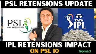 IPL Retentions amp Mega Auction 2025 amp its impact on PSL 10  PSL 10 Retentions PSL 10 Draft Update [upl. by Sparhawk]