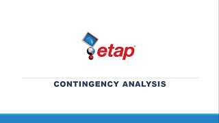 Contingency Analysis of Power system Using ETAP [upl. by Nehtanoj]