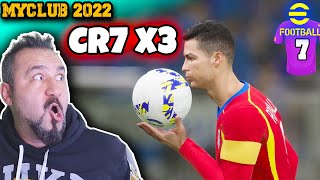 ME RONALDODAN Bİ CACIK OLMAZ RONALDO HATTRICK ⚽  PES 2022 Efootball 2022 RÜYA TAKIM 7 [upl. by Eillit802]