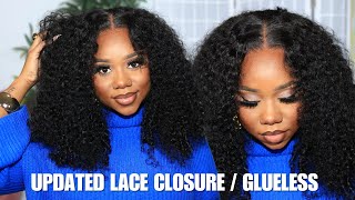 UPDATED CLOSURE WIG READY TO GO AND GLUELESS  WIG INSTALL IN MINUTES  WESTKISS HAIR  Chev B [upl. by Isbella655]