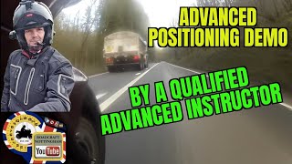 Motorcycle riding tips Advanced positioning demo with commentary [upl. by Wyndham]