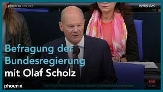 180 Sitzung  Regierungsbefragung mit Kanzler Olaf Scholz  Bundestag [upl. by Jephum]