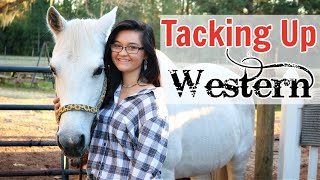 How to Tack Up Western Different Ways to Tie a Cinch amp The Tack I Use [upl. by Nelleh]