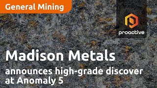 Madison Metals announces highgrade discovery at Anomaly 5 at Khan Project [upl. by Aleac]