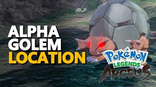 Pokemon Legends Arceus Alpha Golem Location [upl. by Redford325]