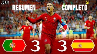 PORTUGAL VS ESPAÑA RESUMEN COMPLETO [upl. by Aslam960]