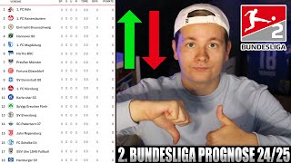 2 Bundesliga Prognose 202425 🔴  Wer sind die Aufsteiger amp wer die Absteiger [upl. by Lerad]