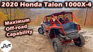 2020 Honda Talon 1000X4 4 Seater Fox Live Valve – POV Trail Ride Review and Race [upl. by Ahter]