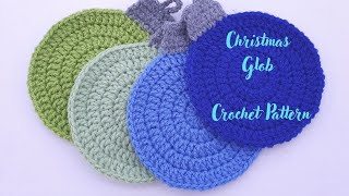 How to crochet a Bauble  Christmas Decorations  Holiday Ornaments  Christmas light bulb [upl. by Medea]